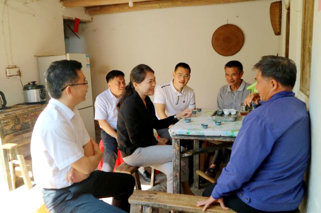 市委常委组织部部长罗盛芬到大麻镇桃石村调研精准脱贫工作