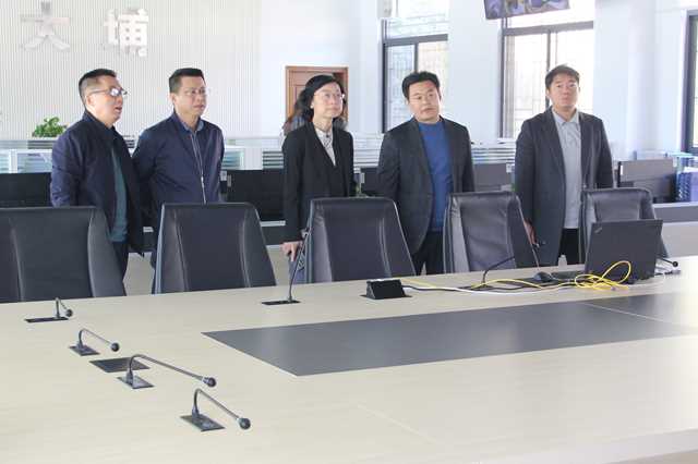 检查组一行察看大埔局业务平台（游少栋摄）.JPG